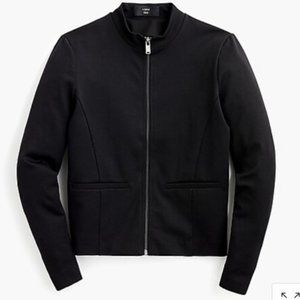 NWT J. Crew Zip-front jacket in eco ponte 12 L